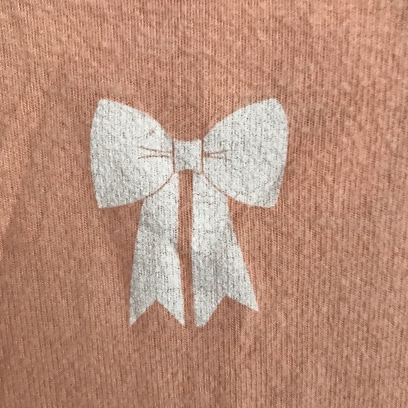Wildfox M baggy beach jumper peach bow pattern - Picture 3 of 6
